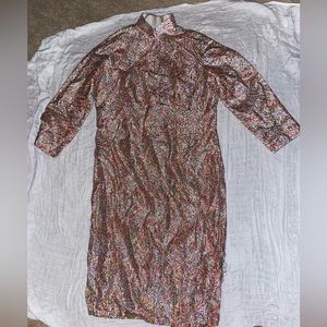 Midi vintage go go Asian tunic dress